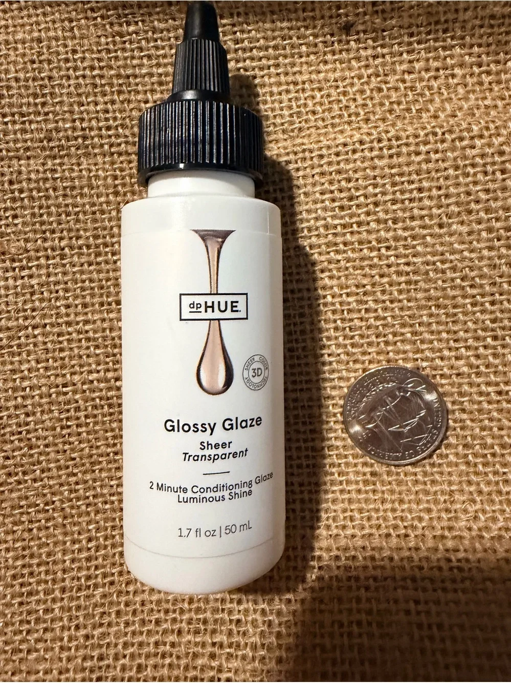 DP HUE glossy glaze sheer travel NWT